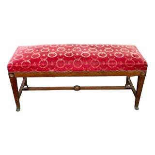 Early 19th Century French Empire Style Bench For Sale