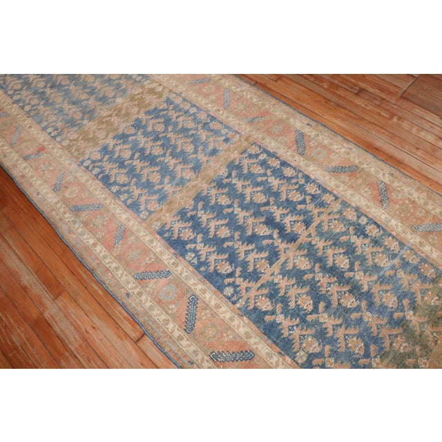 Vintage Zabihi Collection Persian Wide Long Runner - 3'8" x 16' For Sale In New York - Image 6 of 12