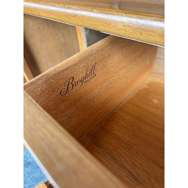 Mid Century Broyhill Diamond Head Hutch | Chairish