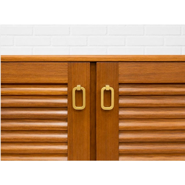 Mid Century Modern Teak Credenza With Louvered Doors | Sideboard by a.h. McIntosh, Made in Scotland, C. 1960’s For Sale - Image 10 of 17