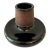 Antique English Match Striker / Match Holder – Black Glazed Stoneware – C. 1912 For Sale