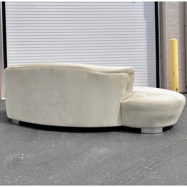 Vintage Modern Cloud Sofa in Soft Sage | Vladimir Kagan for Wieman Style For Sale In Tampa - Image 6 of 12