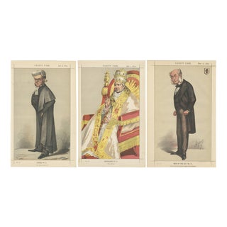 Vanity Fair Chromolithographs, 1870, Paper, Set of 3 For Sale