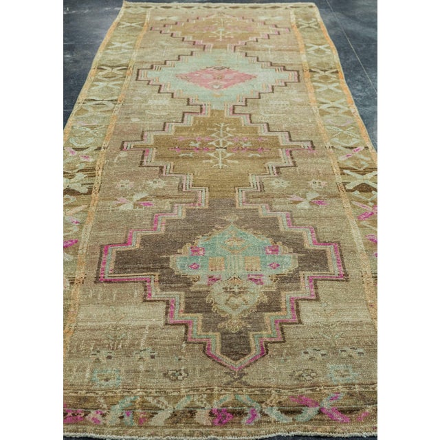 Turkish Vintage Rug 4'3" x 12' #20817 Explore a curated collection of hallway runners, wool rugs, and handmade...