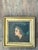 Gold Vintage Lady in Hat Oil Painting For Sale - Image 8 of 13