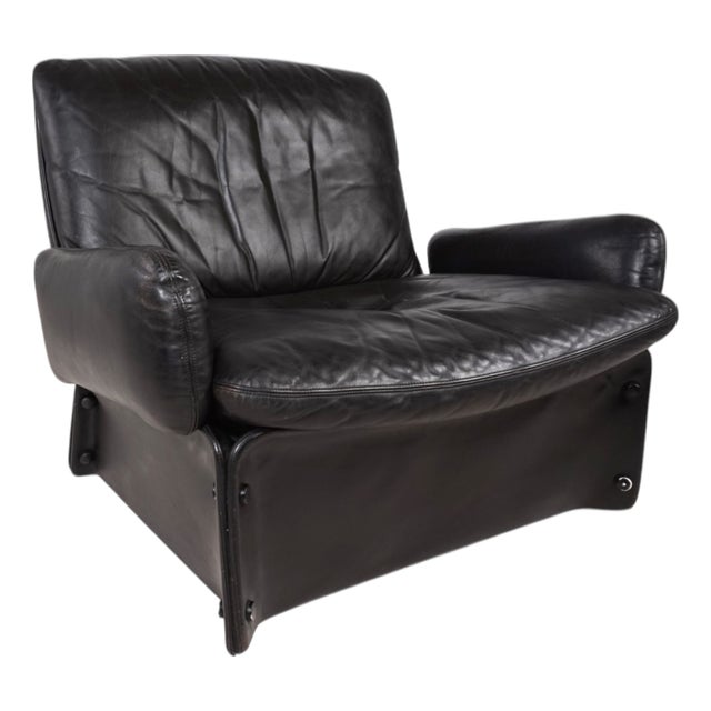 Leather Lounge Chair from Carl Straub, 1970s For Sale