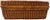 Wood Vintage Handwoven Wicker Suitcase Picnic Basket Hamper With Leather Strap and Brass Turn Lock Closure For Sale - Image 7 of 10