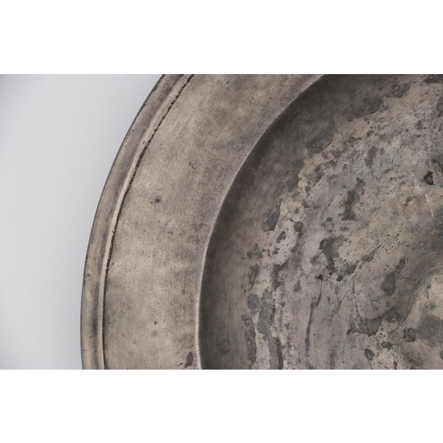 Large Alms Dish, Pewter, Germany, 18th Century For Sale - Image 9 of 16