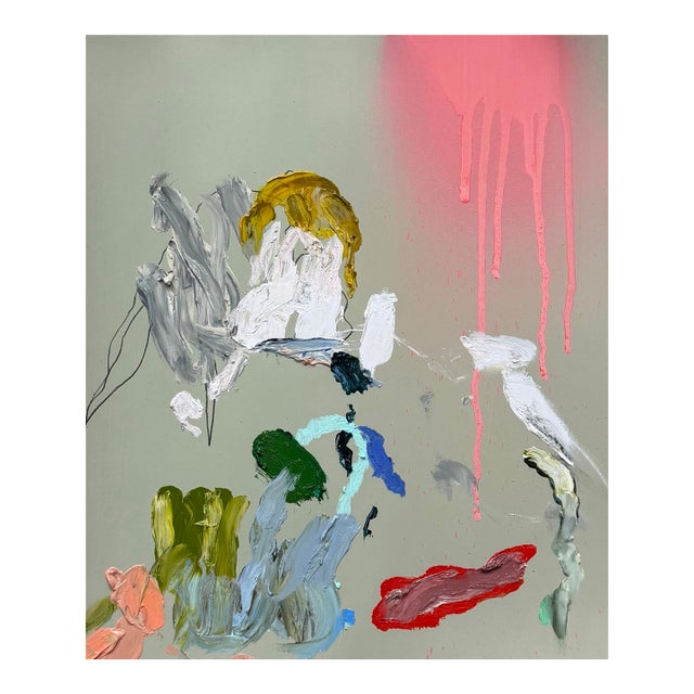 Ak Hardeman - Original Painting on Paper - “Hasn’t Left Her Room in Six Days” For Sale