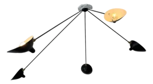 5-Arm Spider Lamp by Serge Mouille