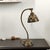 Antique Art Deco Jeweled Brass Gooseneck Desk Lamp With Ruby Glass Cabochons, Circa 1920s For Sale - Image 9 of 9