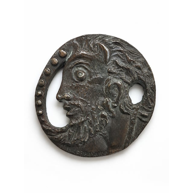 1960s Bella Raftopoulou, Mythological Profile, 1960s, Bronze Sculpture For Sale - Image 5 of 6