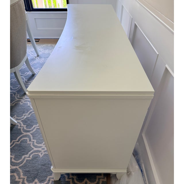Contemporary Paper White Buffet From Thomasville For Sale - Image 3 of 14