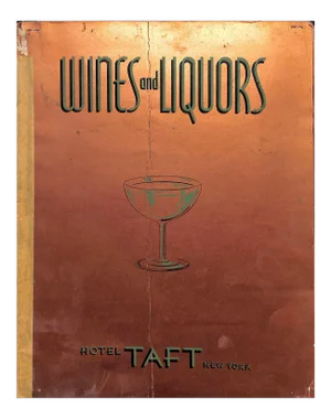 "Wines and Liquors" Book