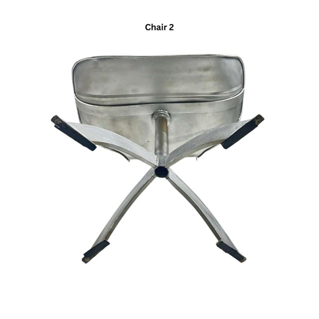 1960s Post Modern Metal Sculptural Chair (Set of 2) For Sale - Image 11 of 12