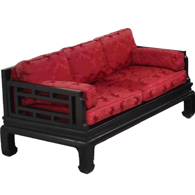 Mid-Century Chinoiserie Tomei Sofa by Raymond Sobota for Century Furniture For Sale - Image 10 of 11