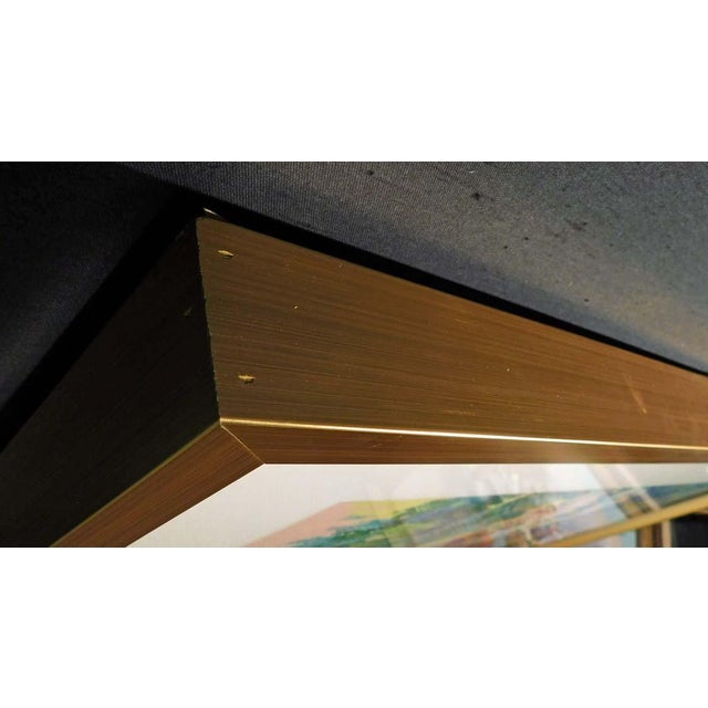 LeRoy Neiman Bethesda Fountain Central Park With New Custom Frame Hs For Sale - Image 4 of 7