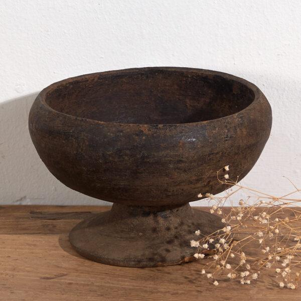 Antique Tibetan Wooden Bowl For Sale - Image 6 of 6