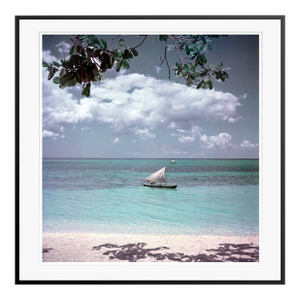 Jamaica Sailing 1948 by Toni Frissell Oversize Fine Art Print Framed Black