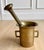 Neoclassical Antique 19th-Century Austrian Heavy-Cast Brass Mortar and Pestle For Sale - Image 3 of 7