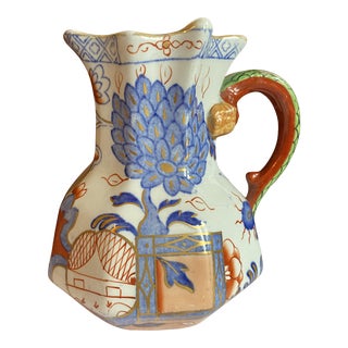 Antique Mason's Ironstone Serpentine Handle Hydra Jug For Sale