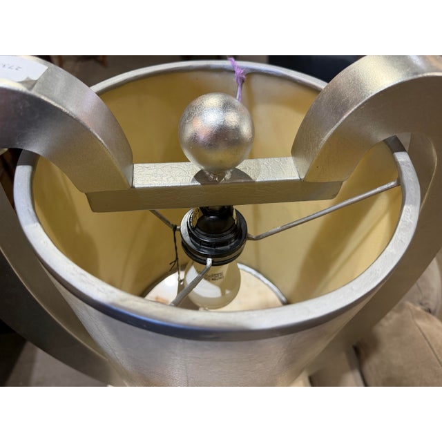 Wood Artmax Postmodern Table Lamp With Shade For Sale - Image 7 of 9