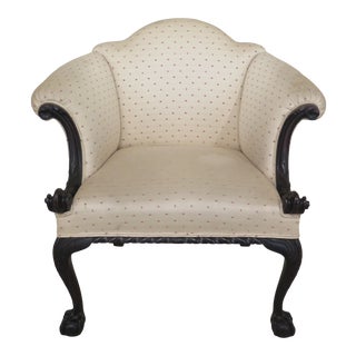 1900s Vintage Centennial Chippendale Carved Mahogany Chair For Sale