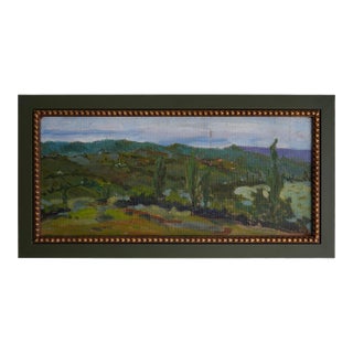 Ioram Mamaladze (1911-1966) Georgian Landscape Original Oil Painting For Sale
