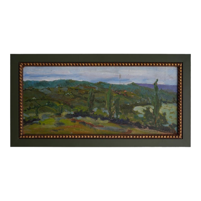 Ioram Mamaladze (1911-1966) Georgian Landscape Original Oil Painting For Sale