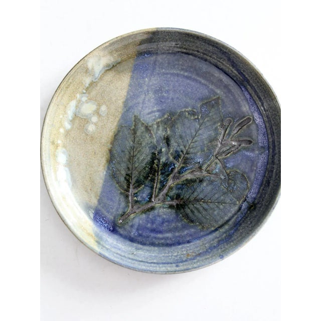 Ceramic Studio Pottery Plate For Sale - Image 7 of 10