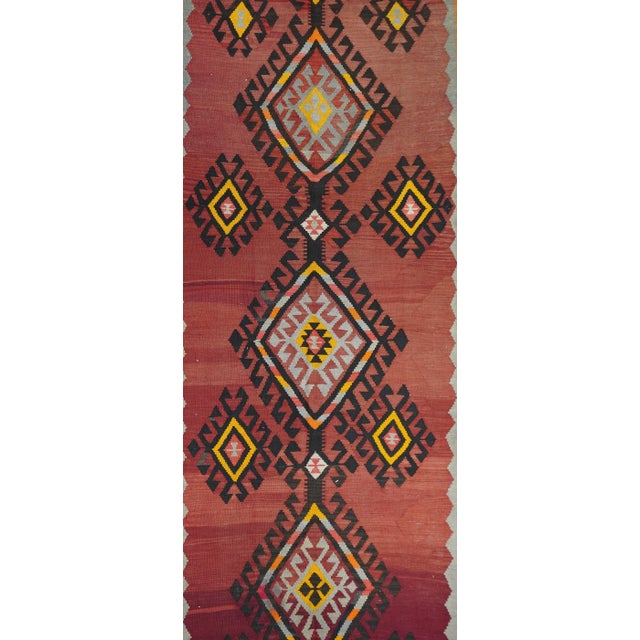Traditional Vintage Kilim Rug 5'4'' x 10'6'' For Sale - Image 3 of 12