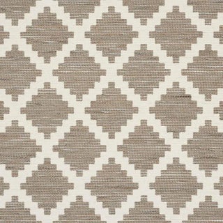 Schumacher Tibur Fabric in Neutral For Sale