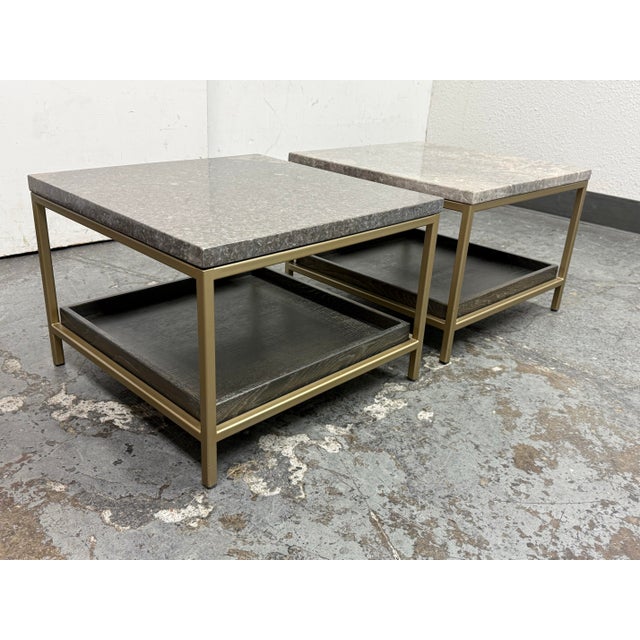 Modern Sunpan Modern Arden Side Tables, Pair For Sale - Image 3 of 12