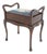 Edwardian Mahogany Piano Stool with Upholstered Seat, 1900s For Sale