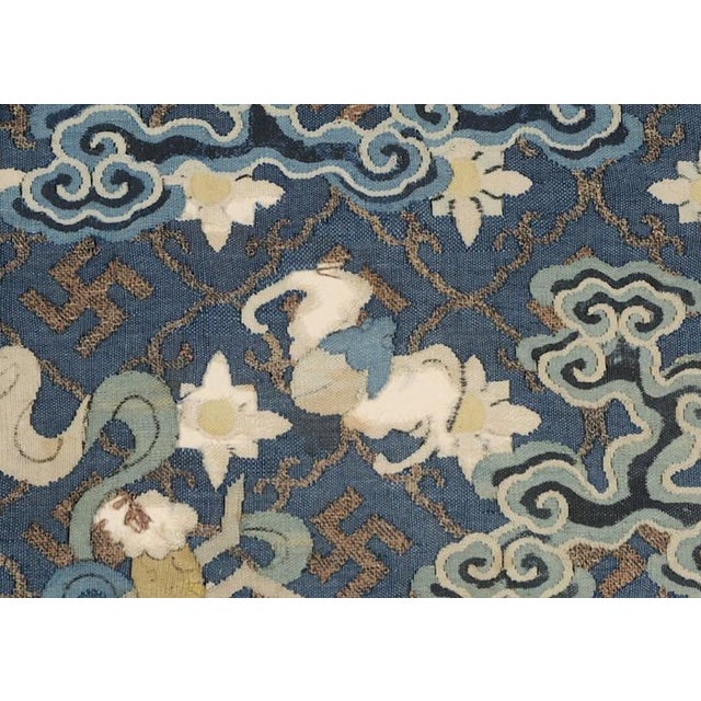 Early 20th Century Chinese Kesi Slit Double Dragon Tapestry For Sale - Image 6 of 6