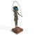 1960s Harold Einhorn MCM Brutalist Sculpture 20.5" Glass Metal Girl Skipping Rope For Sale - Image 12 of 15