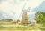 English Vintage Billingford Mill Watercolor For Sale - Image 4 of 4