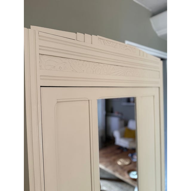 Parisian Art Deco Style Wooden Wardrobe, 1930s-1940s For Sale - Image 6 of 14