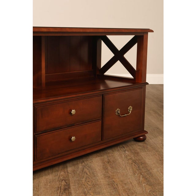 Brown Ethan Allen 'British Classics' Media Console For Sale - Image 8 of 18