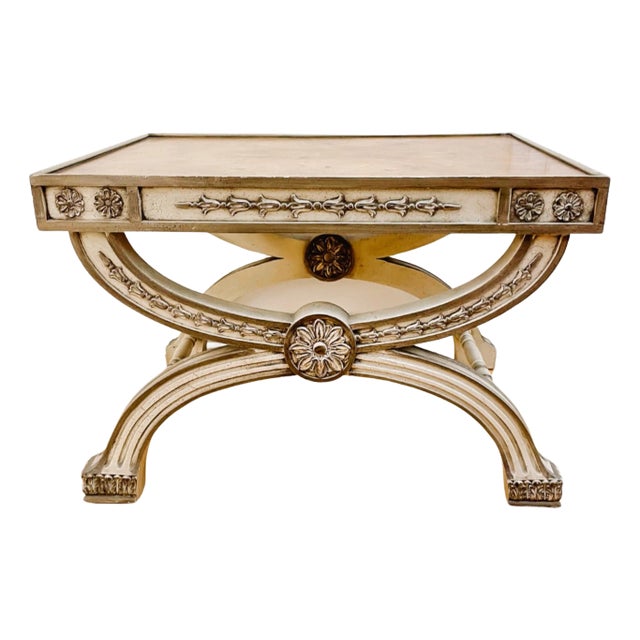 1960s Regency Style Curule Side Table by Heritage For Sale