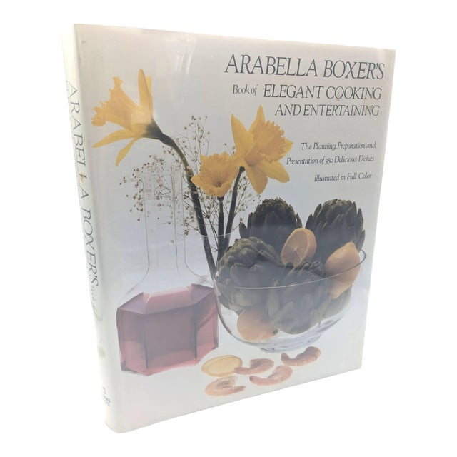 1984 Vintage Arabella Boxer's "Elegant Cooking and Entertaining" Book For Sale