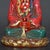 Colored-Glass Buddha Figurine — Seated on Lotus Throne, Red & Gold Robes For Sale In Los Angeles - Image 6 of 9