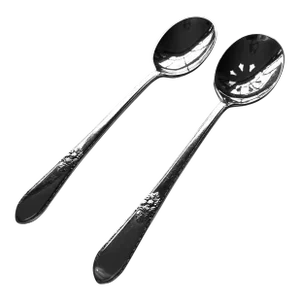 Vintage 1847 Rogers Bros. Is "Adoration" Pattern Silver Plated Mixed Berry Spoons- Set of 2