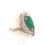 Natural Emerald Diamond Ring 14k Gold 6.1 TCW Certified For Sale - Image 4 of 12
