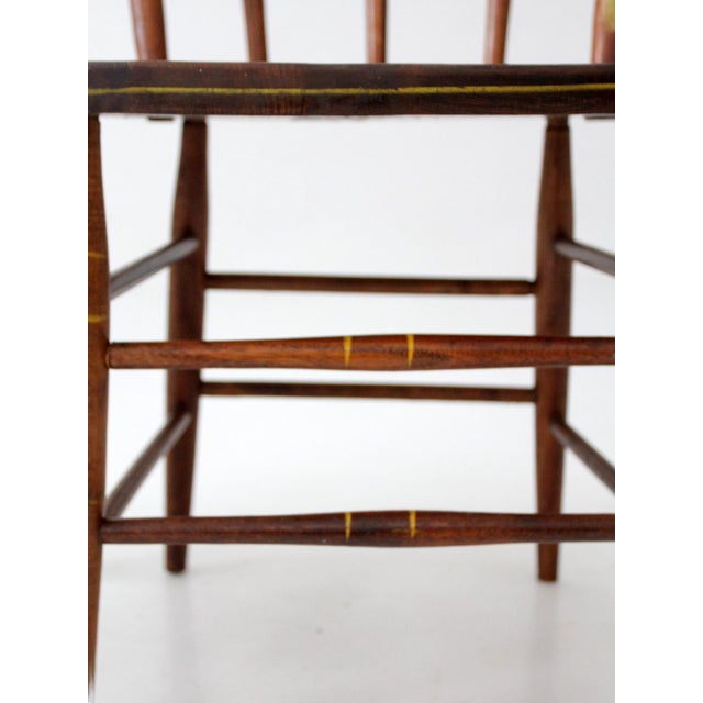 Vintage Windsor Bow Back Dining Chairs by Square Brand Pair For Sale - Image 10 of 18