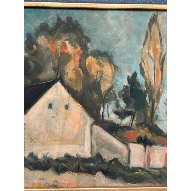 M. Olofgoluth, House, 1969, Oil on Panel For Sale - Image 10 of 18