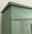 Primitive Painted Green Four Door Cabinet With Original Brass Sliding Lock For Sale - Image 10 of 18