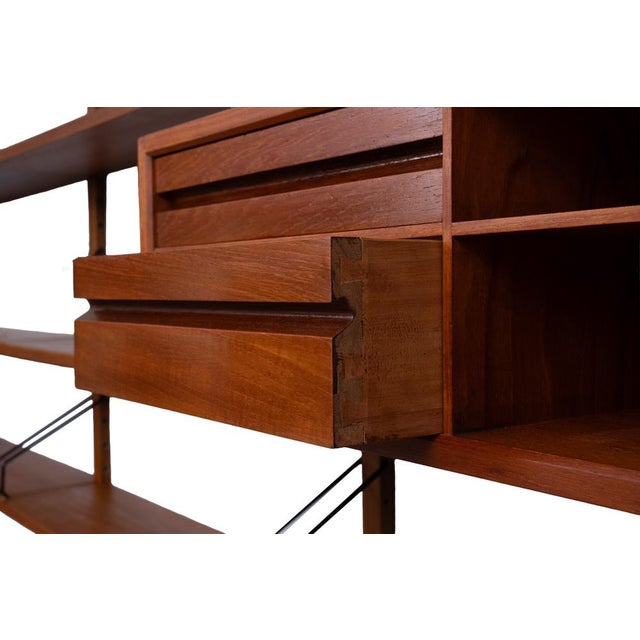 Vintage Royal Wall System with 4 Cabinets in Teak by Poul Cadovius, 1960s, Set of 23 For Sale - Image 17 of 18