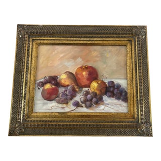 1960s Still Life Acrylic on Board by Ruby Janney, Framed For Sale