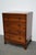 Very nice solid mahogany chest of drawers made circa late 19th century in England. It features 4 drawers with original...